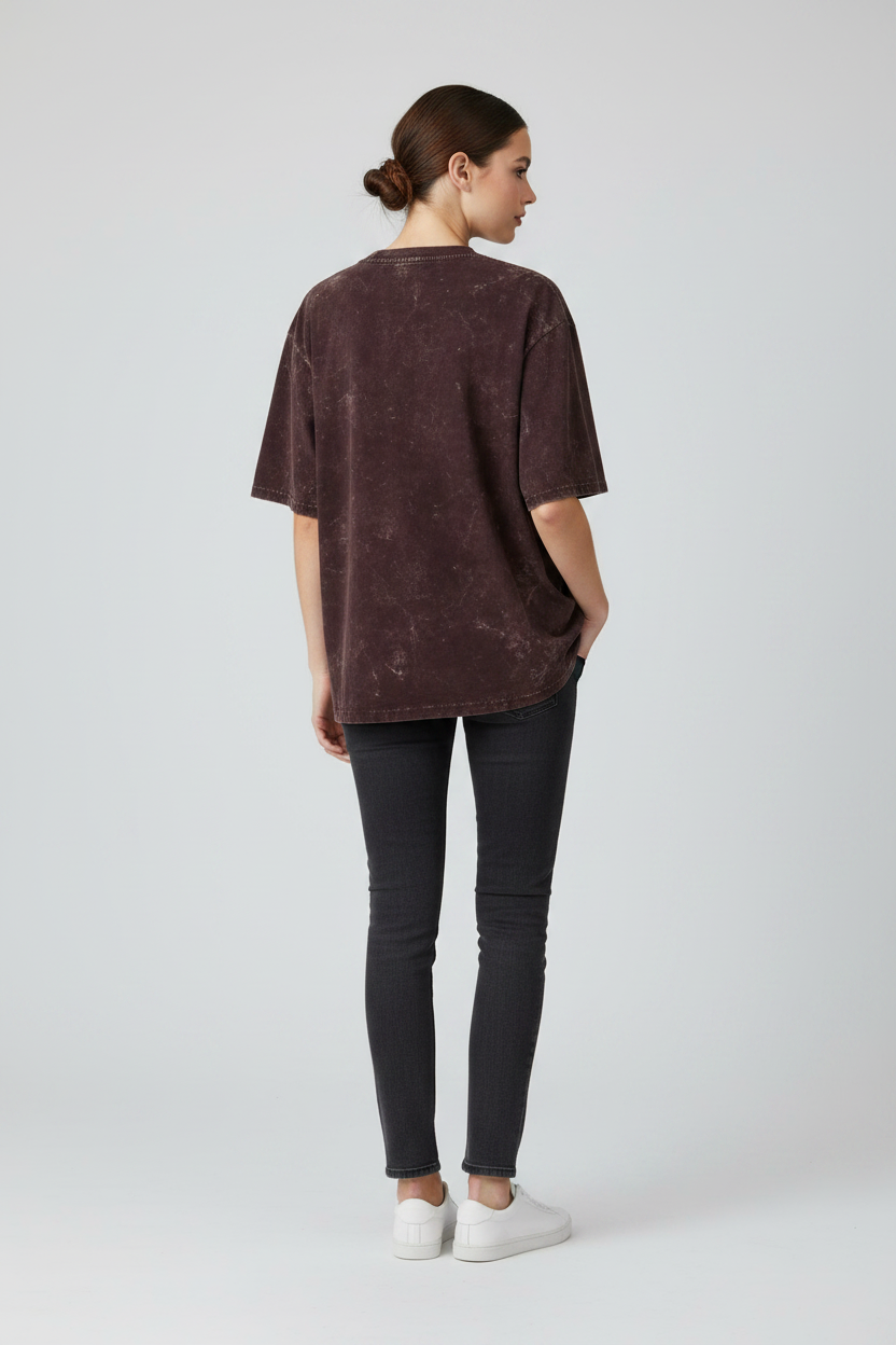 Unisex Acid Washed Oversized Tee