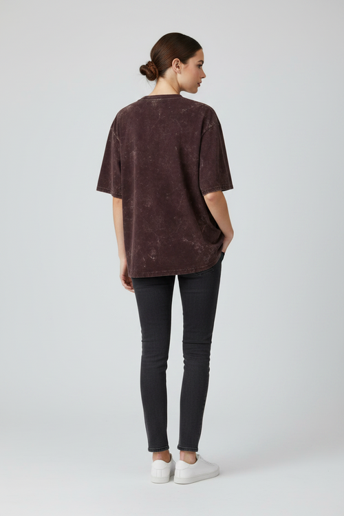 Unisex Acid Washed Oversized Tee