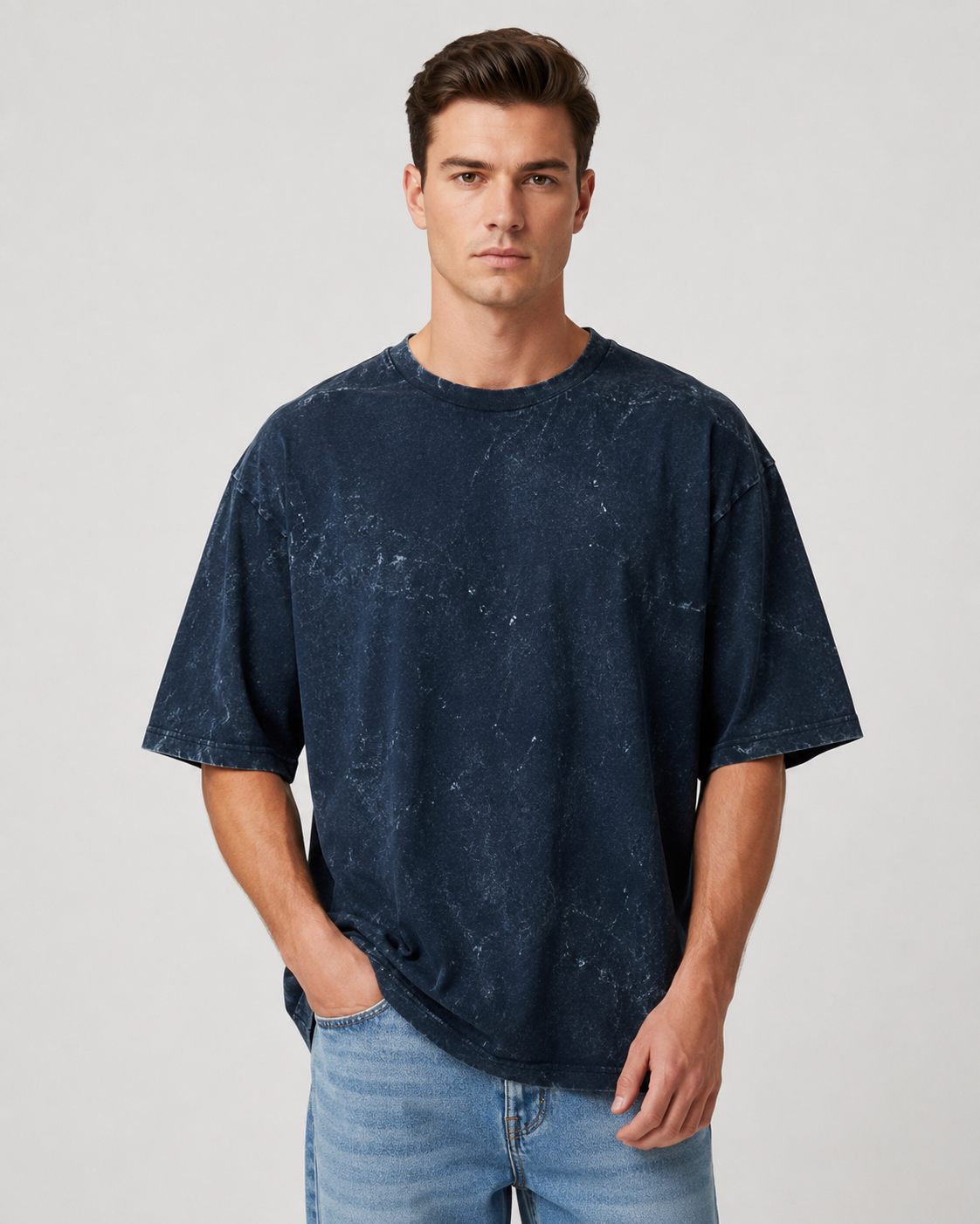Unisex Acid Washed Oversized Tee
