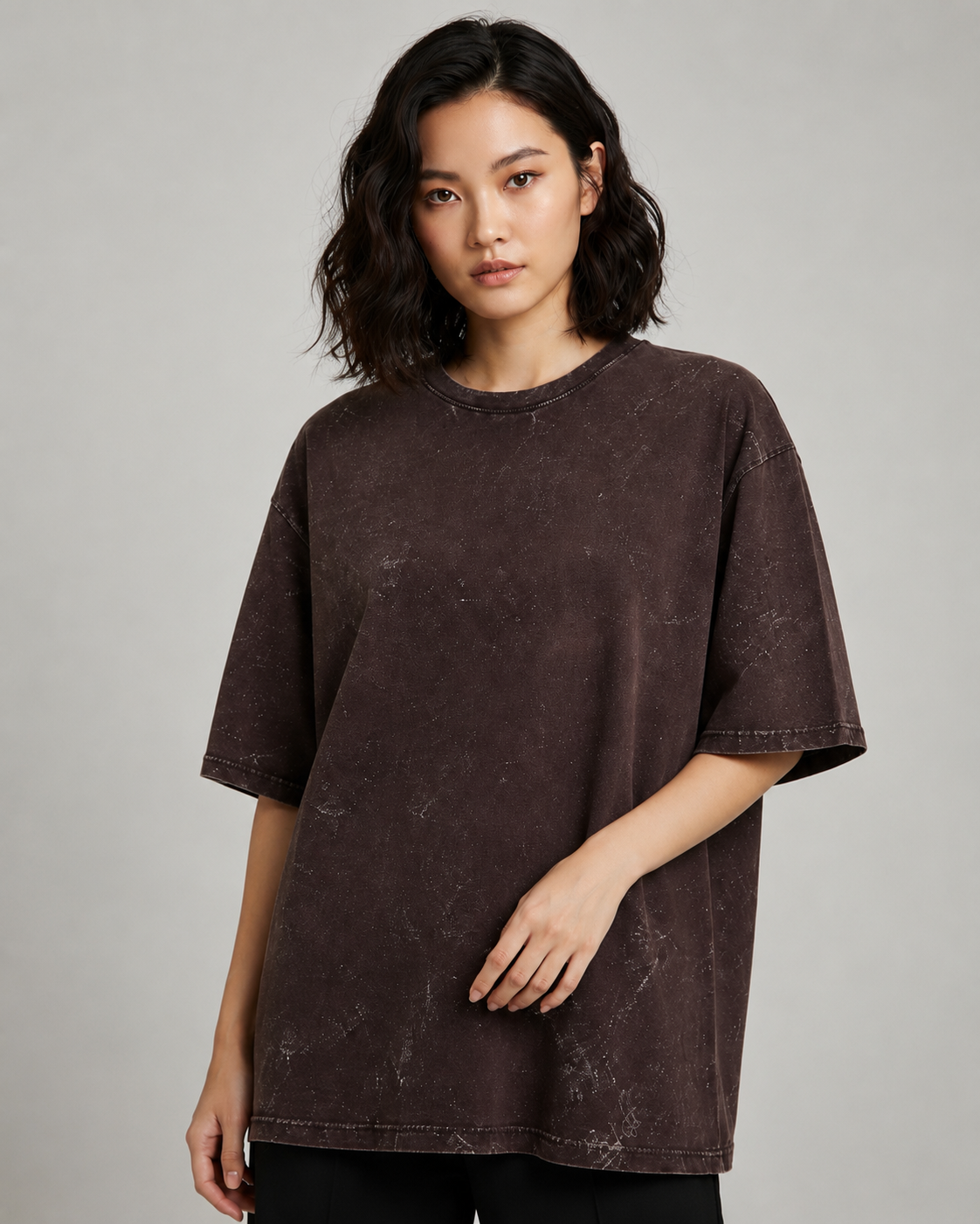Unisex Acid Washed Oversized Tee
